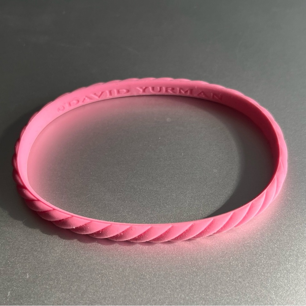 David Yurman Pink Cable Rubber Bracelet